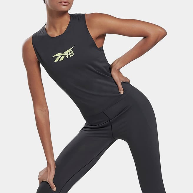 Victoria Beckham Vb X Rbk Black Crew Neck Tank Top