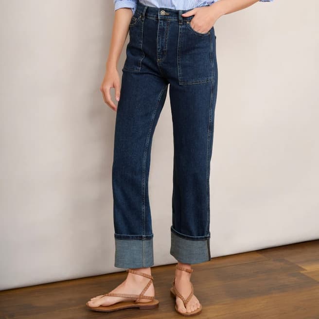 Wyse Dark Blue Kelsey Turn Back Jean