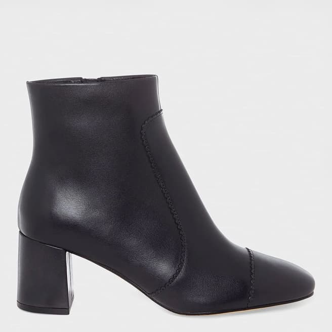 Hobbs London Navy Leather Leila Ankle Boot