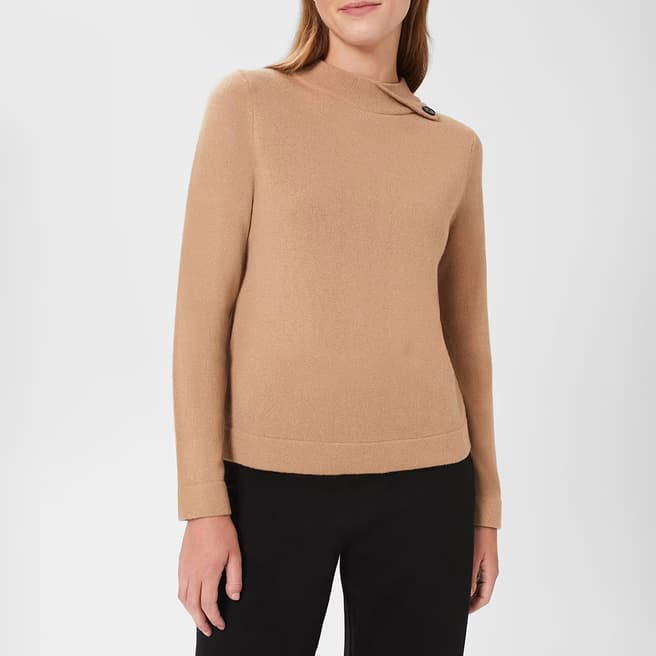 Hobbs London Camel Talia Wool Blend Jumper