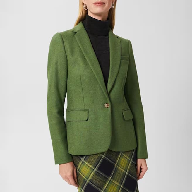 Hobbs London Green Blake Wool Blazer