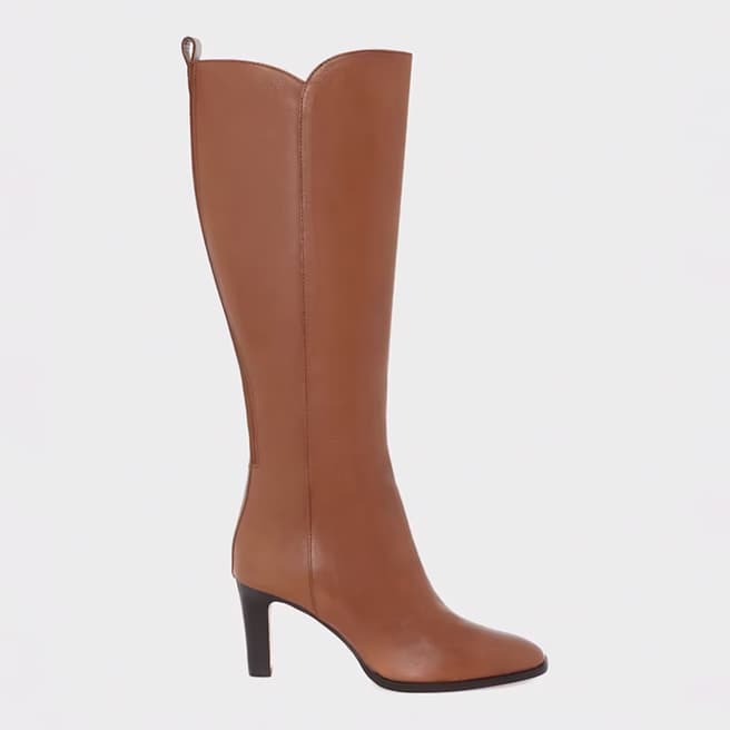 Hobbs London Brown Leather Annabel Long Boot