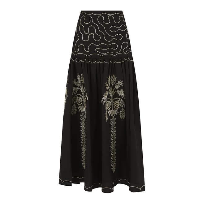 Pranella Black & Gold Pia Skirt