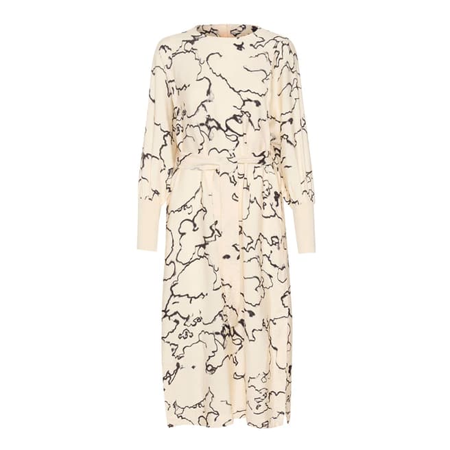 Inwear Cream Printed Midi Dress