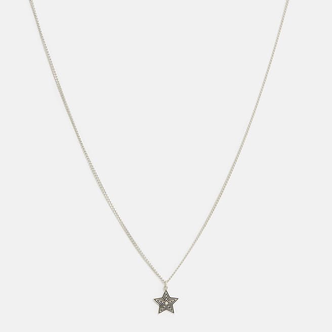 AllSaints Silver Cosmo Star Neckless