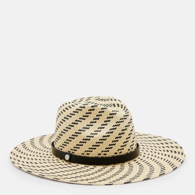 AllSaints Black Athena Fedora Hat