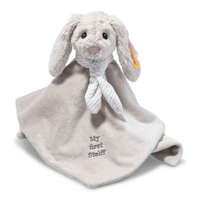 Steiff Hoppie Rabbit Comforter, Light Grey