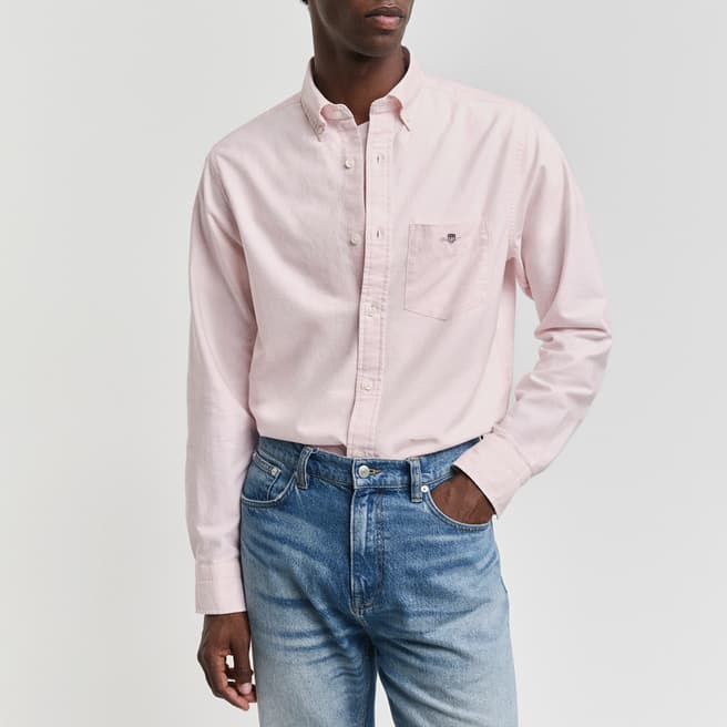 Gant Pale Pink Regular Oxford Shield Shirt