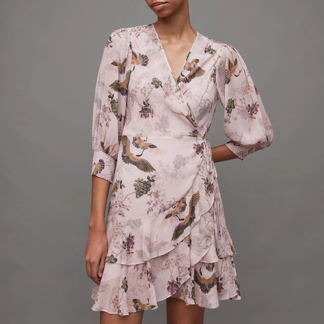 AllSaints Pink Ari Peggy Dress