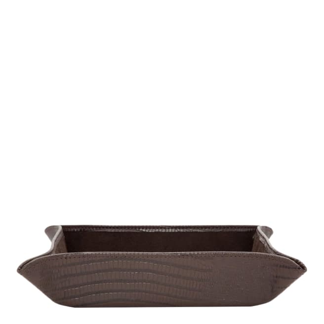 WOLF Brown Lizard Blake Coin Tray - Brown Lizard