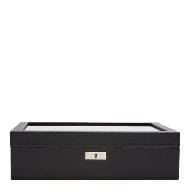 WOLF Black Viceroy 10 Piece Watch Box