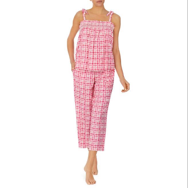 Kate Spade Pink & White Short Sleeve Pyjama Set 