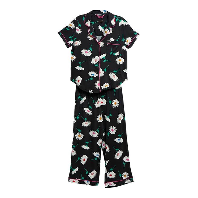 Kate Spade Black & White Print Long Pyjamas 