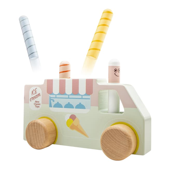 New Classic Toys Pop Up Wooden Ice Cream Truck