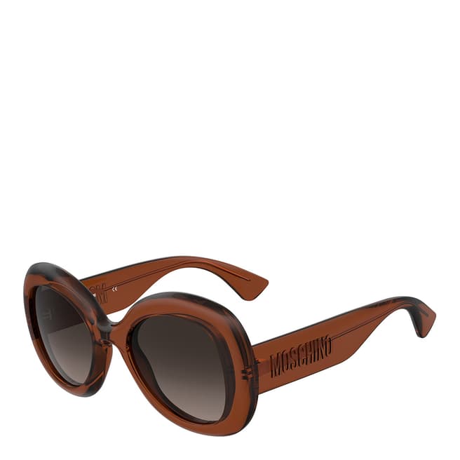 MOSCHINO Blue Gold Butterfly Sunglasses 54mm