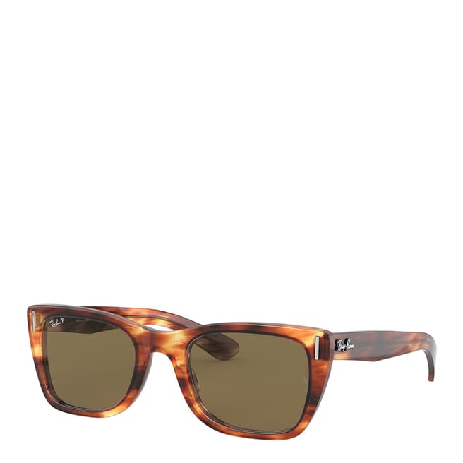 Ray-Ban Striped Havana Caribbean Sunglasses 52mm