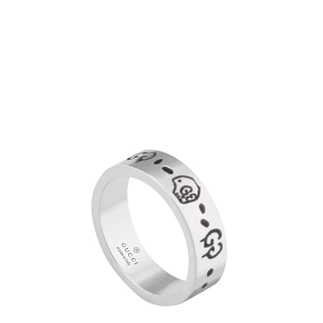 Gucci Gucci Sterling Silver Thin Ghost Ring