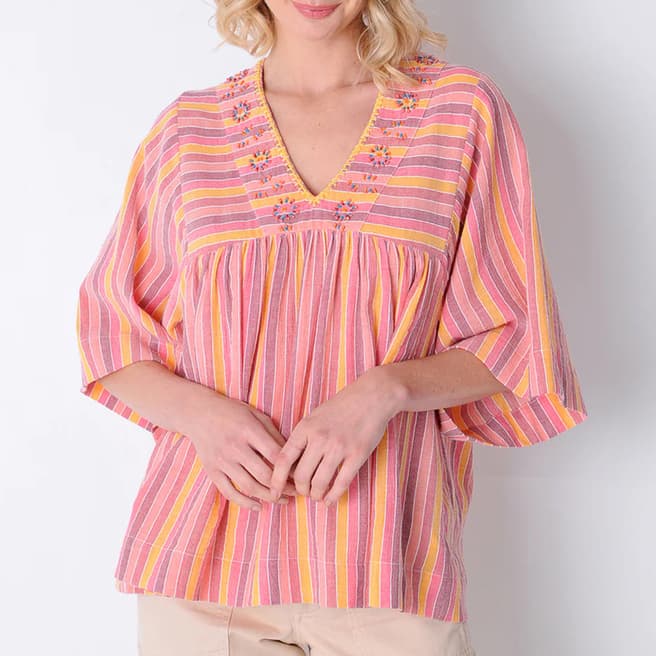 Burgs Pink Rosevine Cotton Blouse