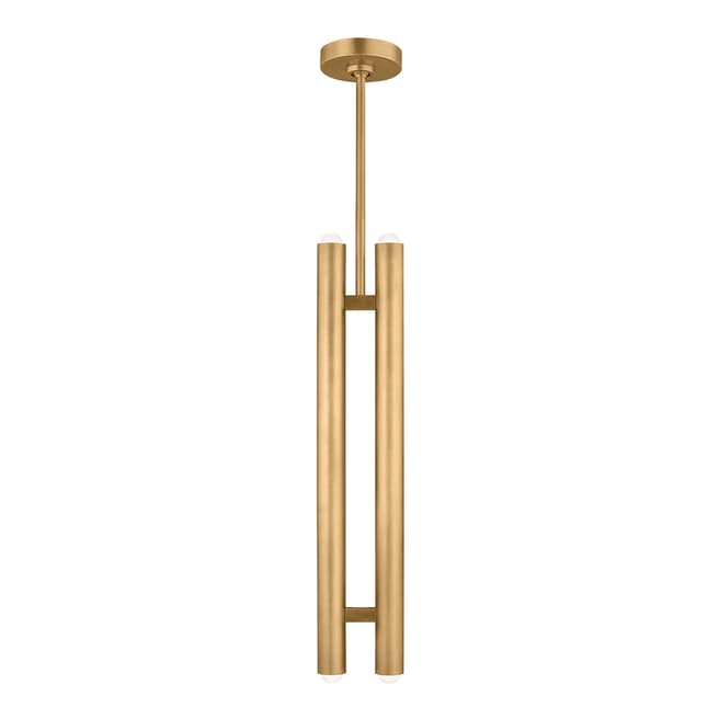 Sean Lavin for Visual Comfort & Co. Ebell 2 Light Pendant in Natural Brass