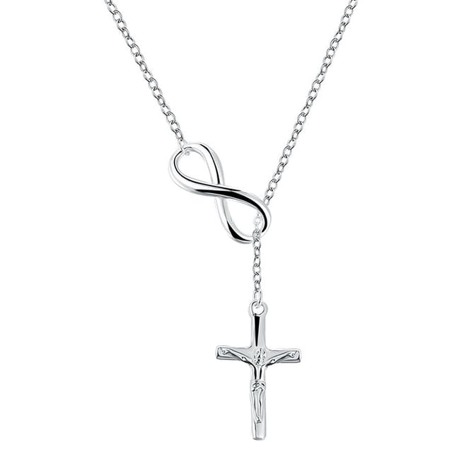 Ma Petite Amie Silver Cross Necklace