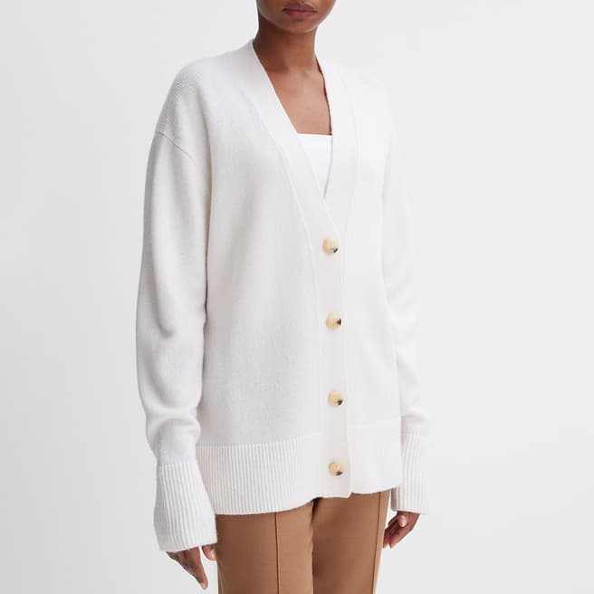 Vince White Weekend Wool Blend Cardigan