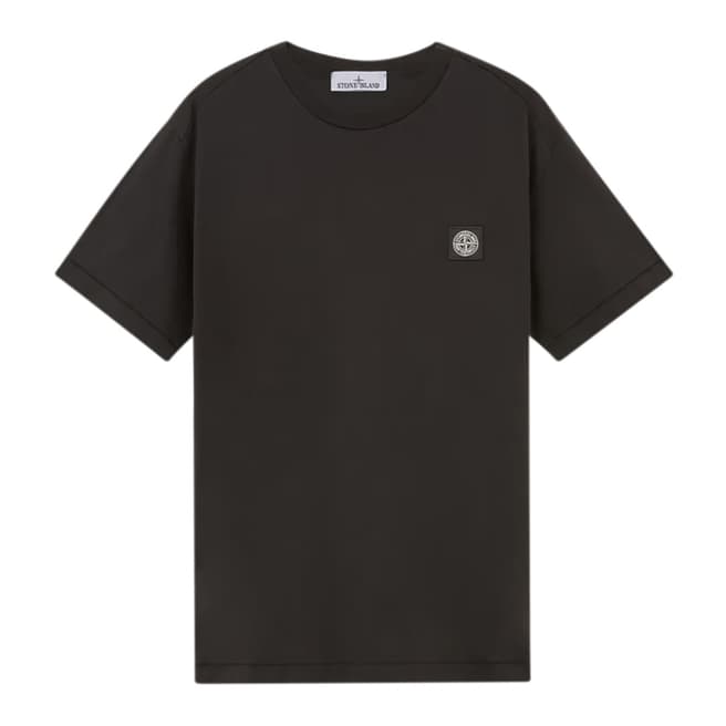 Stone Island Black Jersey Cotton T-Shirt