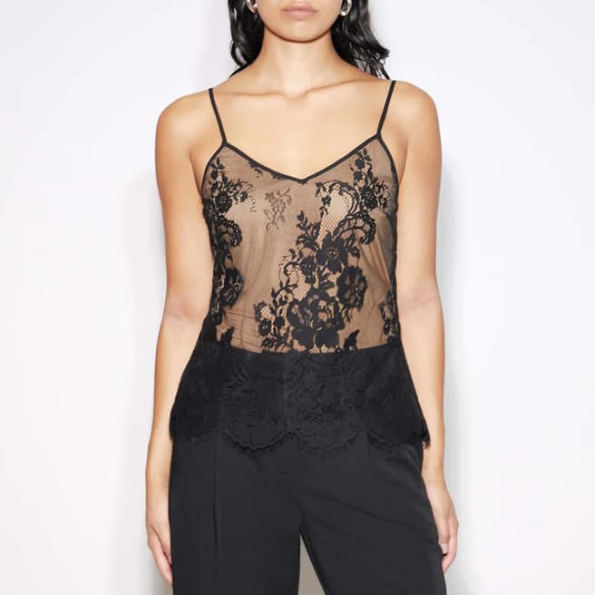 Albaray Black Lace Cami Top