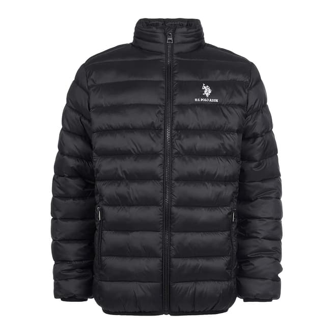 U.S. Polo Assn. Boy's Black Bound Lightweight Quilted Jacket