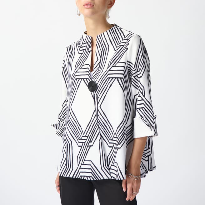 Joseph Ribkoff White Printed Kimono Top