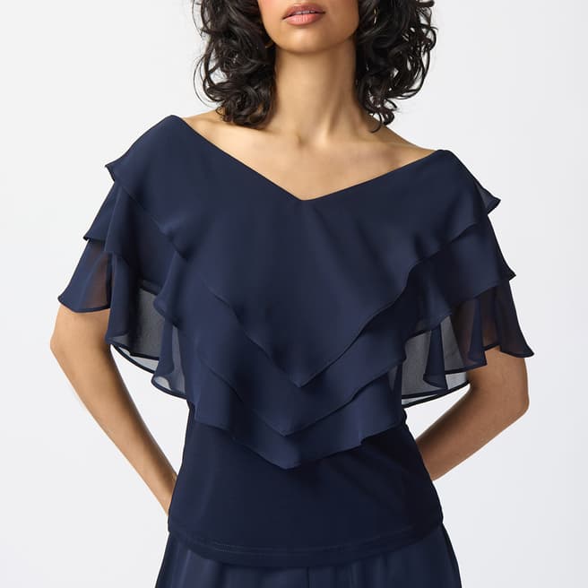 Joseph Ribkoff Navy Sheer Top