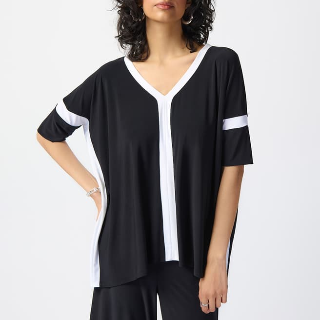 Joseph Ribkoff Black / White Regular Tunic