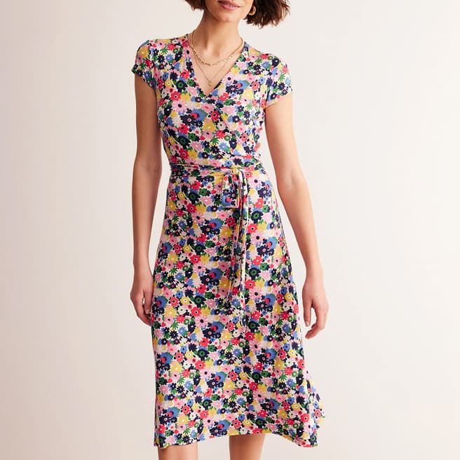 Boden Multi Joanna Cap Sleeve Dress