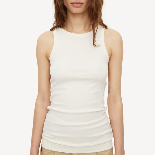 By Malene Birger Cream Organic Cotton Amiee Tank Top