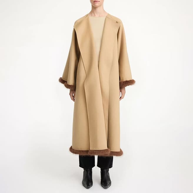 By Malene Birger Dark San Wool Dalimas Cape Coat