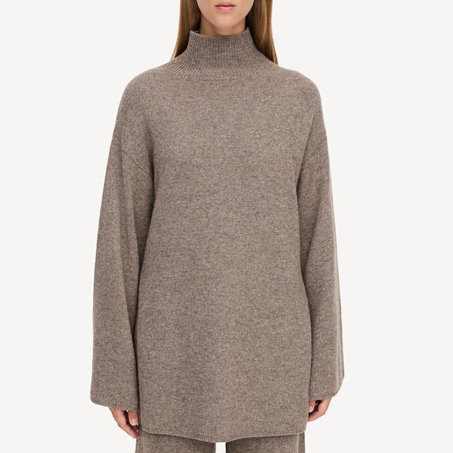 By Malene Birger Ash Grey Wool Blend Camira Jumper