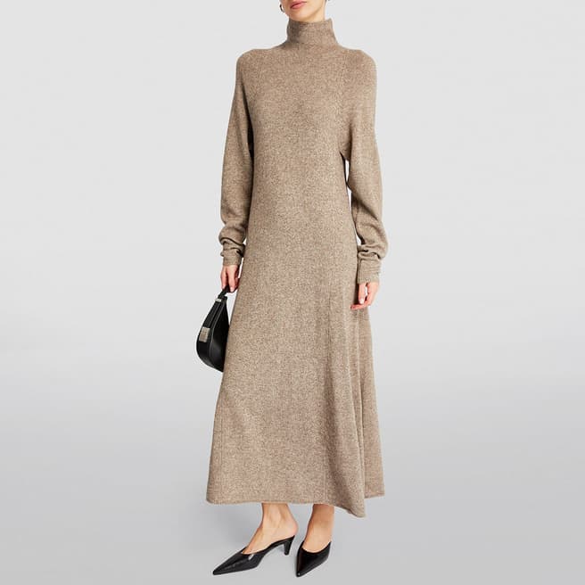 By Malene Birger Beige Wool Blend Saige Knit Dress