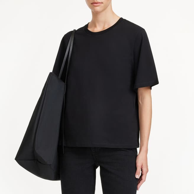 By Malene Birger Black Organic Cotton Hedil Short Sleeve T-shirt