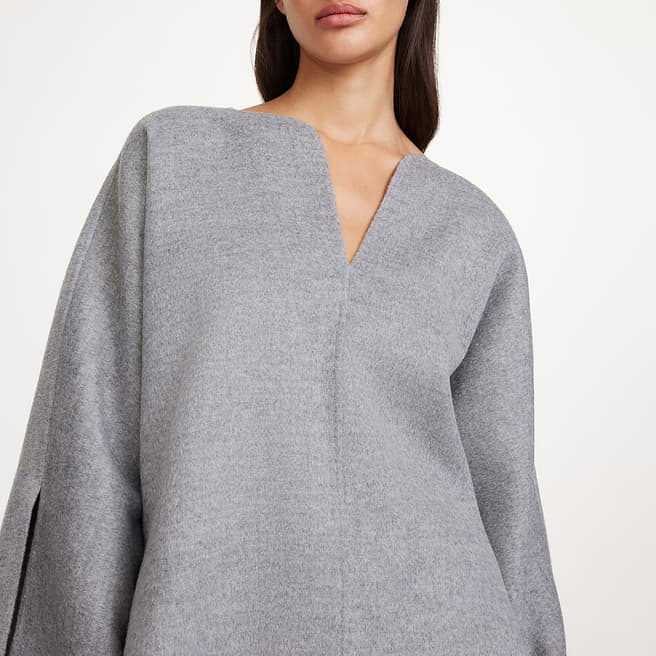 By Malene Birger Grey Wool Calias V Neck Jumper