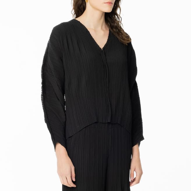 By Malene Birger Black Devone V Neck Blouse