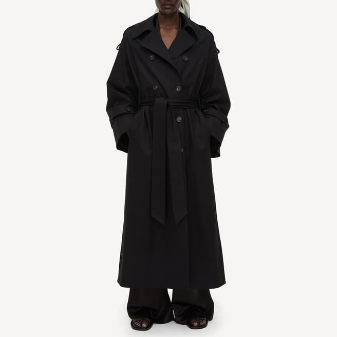 By Malene Birger Black Organic Cotton Alanis Coat