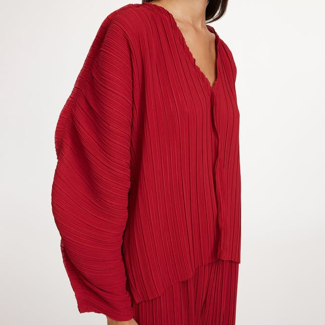 By Malene Birger Red Devone V Neck Blouse