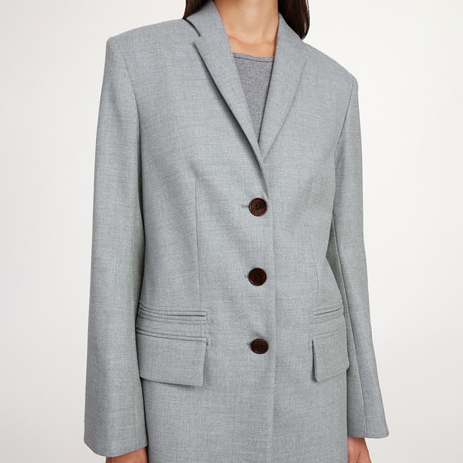 By Malene Birger Grey Porter Button Blazer