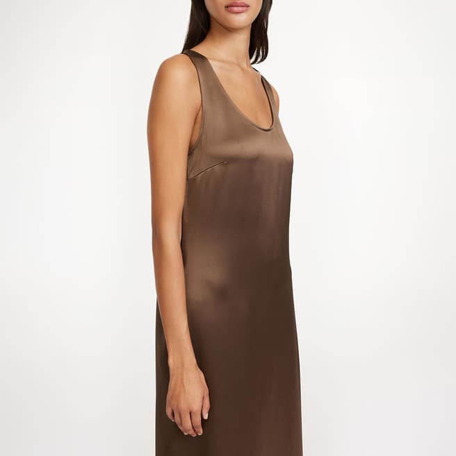 By Malene Birger Brown Jerrica Sleeveless Maxi Dress