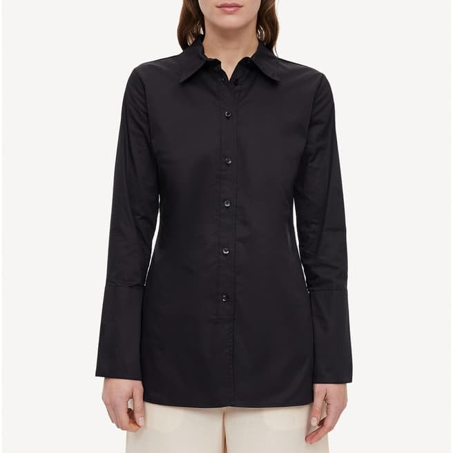 By Malene Birger Black Organic Cotton Padano Shirt