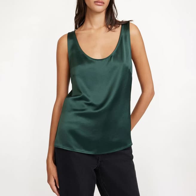 By Malene Birger Deep Green Jacie Tank Top