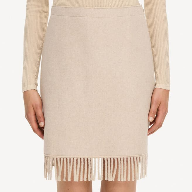 By Malene Birger Beige Wool Blend Solir Mini Skirt