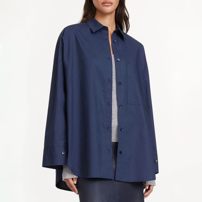 By Malene Birger Navy Organic Cotton Derris Shirt