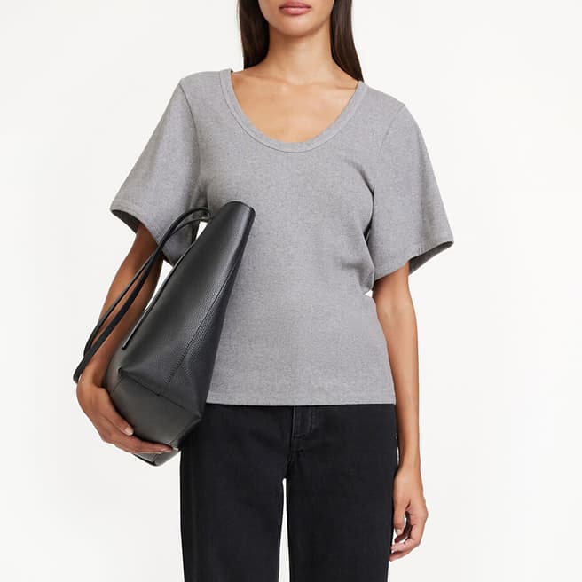 By Malene Birger Grey Organic Cotton Lunai T-shirt