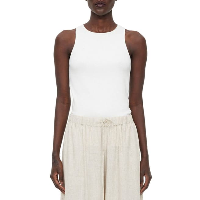 By Malene Birger White Organic Cotton Amani Tank