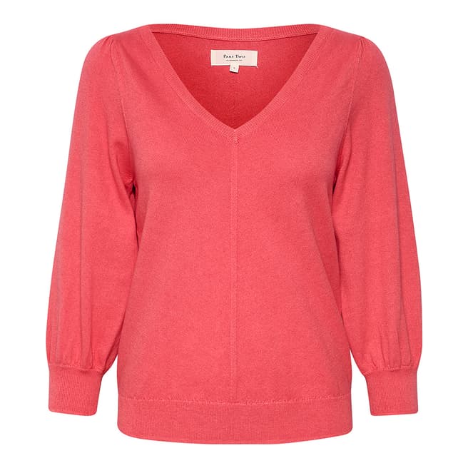 Part Two Pink Cashmere Blend Camillia Jumper